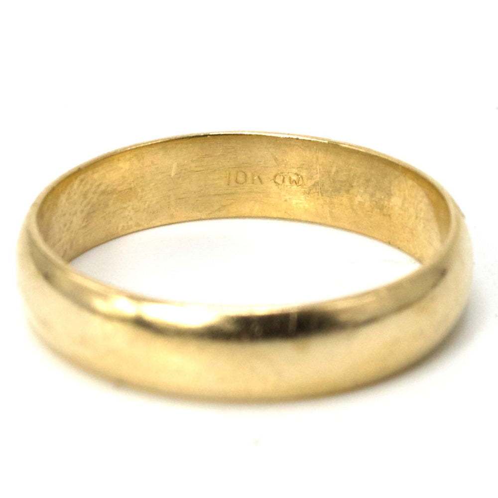 Very Large Estate 10K Yellow Gold Gents Wedding Band
