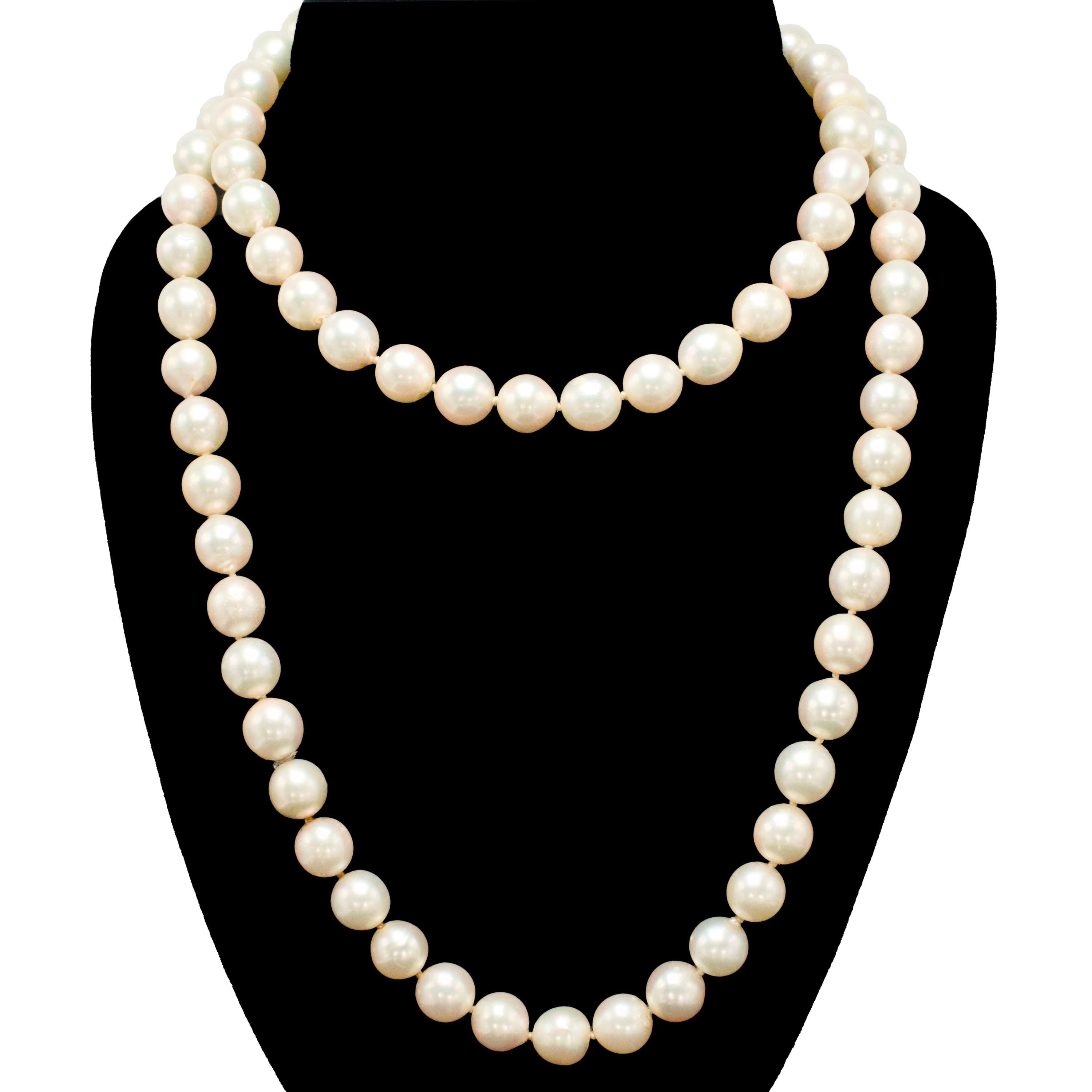 Akoya Pearl Strand Necklace: 7.5-8.0mm AA Quality Akoya Pearl Strand Necklace: 7.5-8.0mm AA Quality