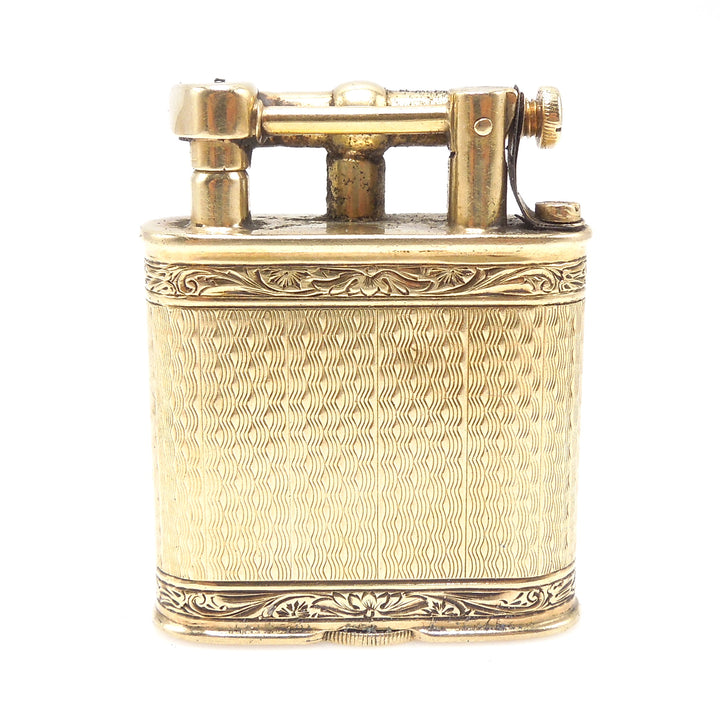Antique Art Deco Solid 14K Yellow Gold Dunhill Cigarette Lighter