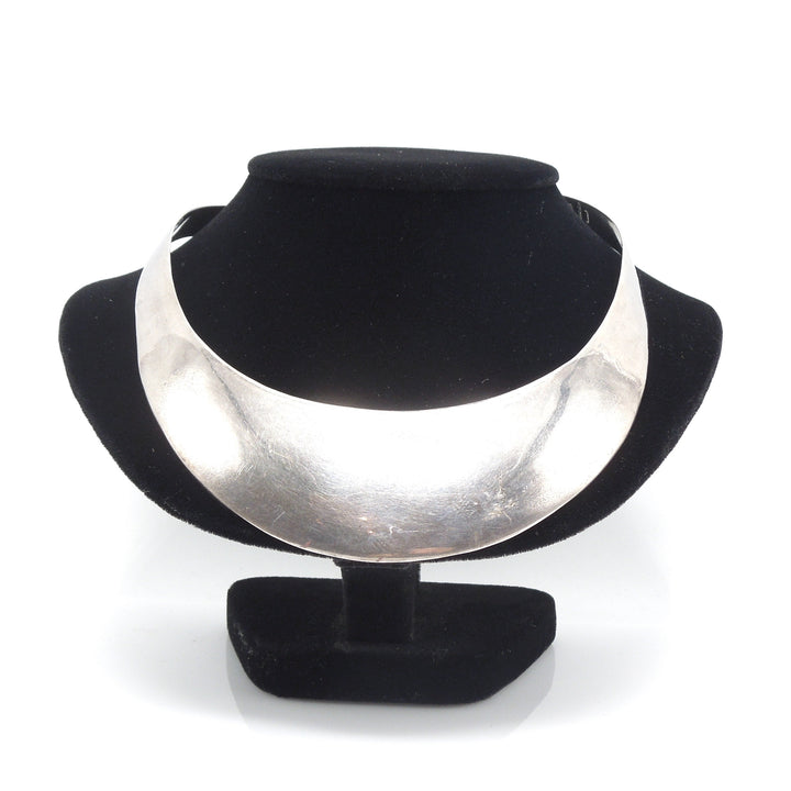 Los Ballesteros Sterling Silver Collar Necklace from Taxco, Mexico
