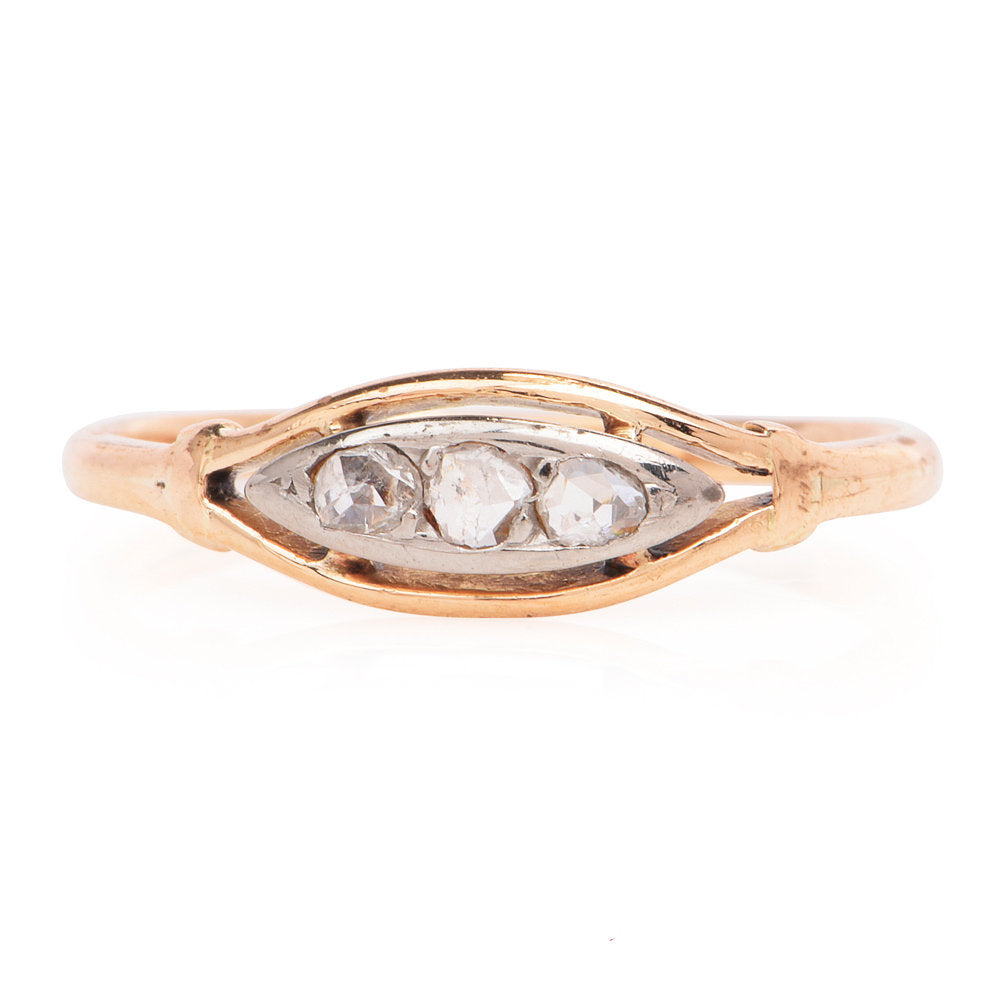 Almond cut diamond ring fashion