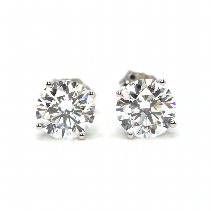 2.50 Carats Total Weight Lab Grown Diamond Stud Earrings in 14K White Gold