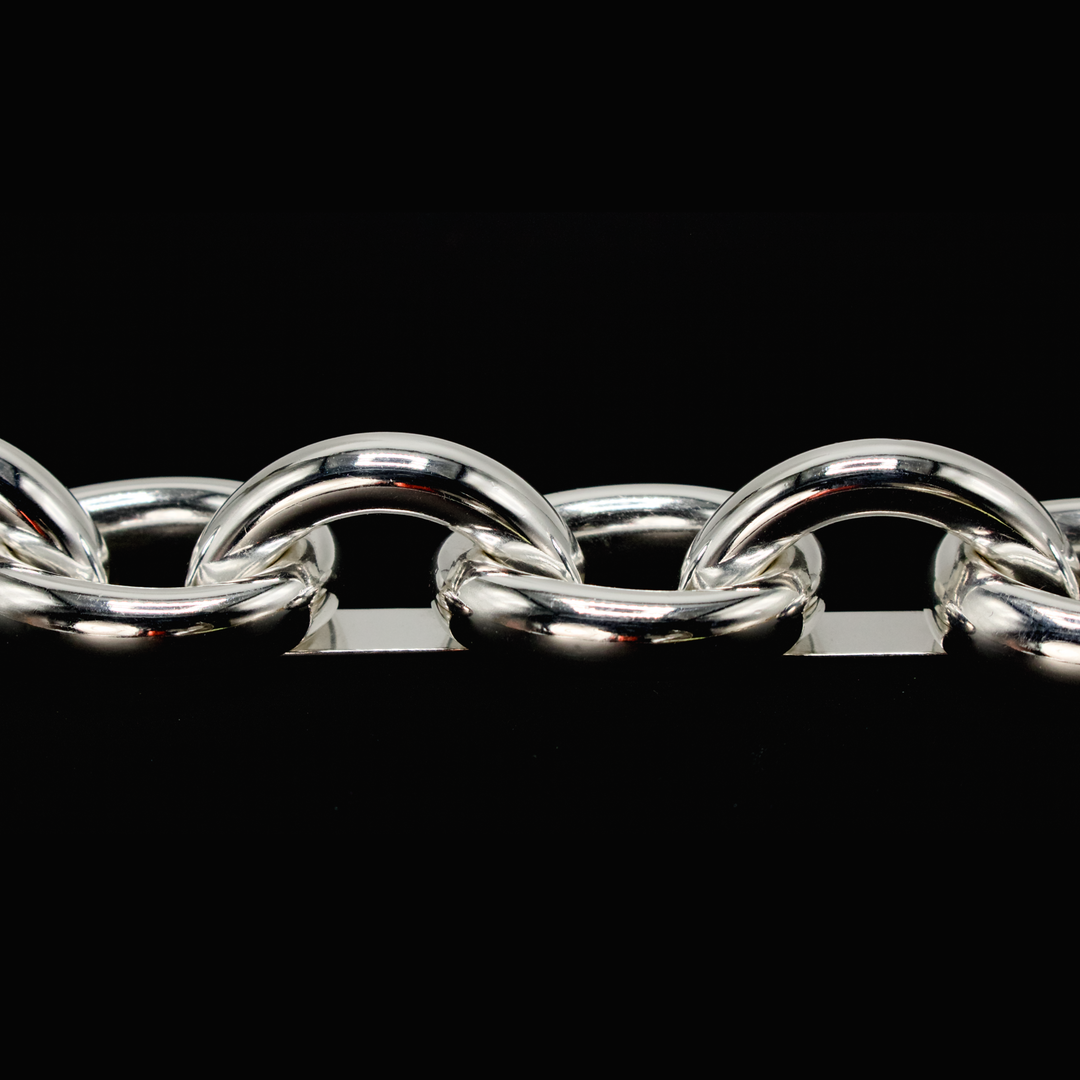 Oversize Taxco Mexican Sterling Silver Link Bracelet