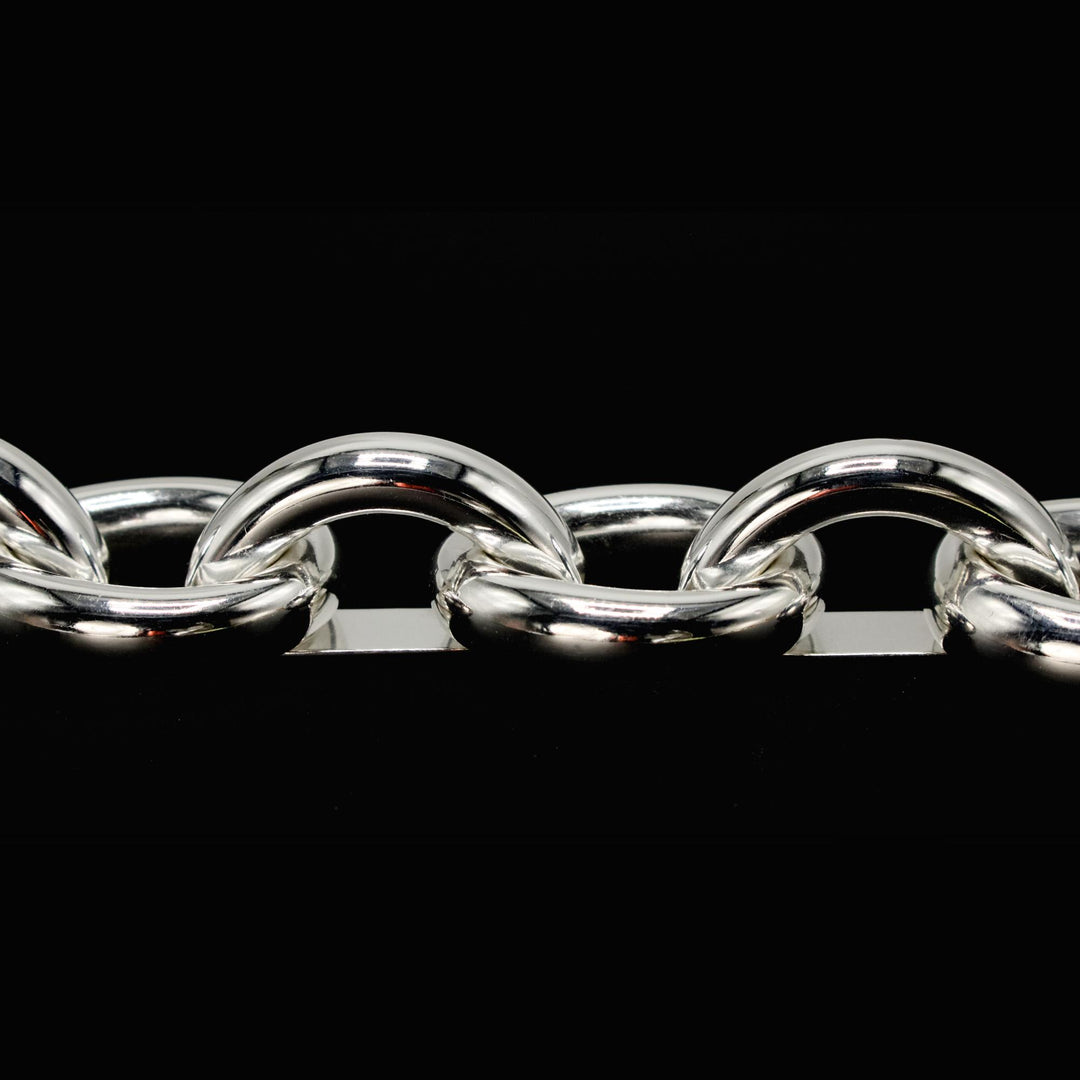 Oversize Taxco Mexican Sterling Silver Link Bracelet