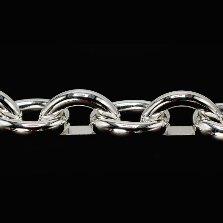 Oversize Taxco Mexican Sterling Silver Link Bracelet