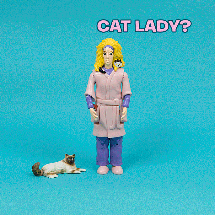 Crazy Cat Lady Action Figure