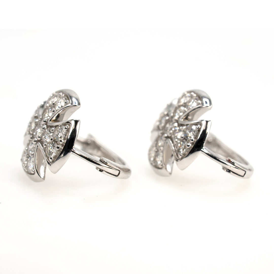Templar Cross Pattée Lever Back Drop Earrings