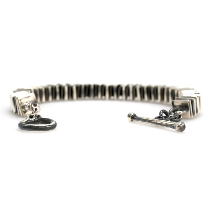 Taxco Sterling Silver Accordion/Spring Style Bracelet