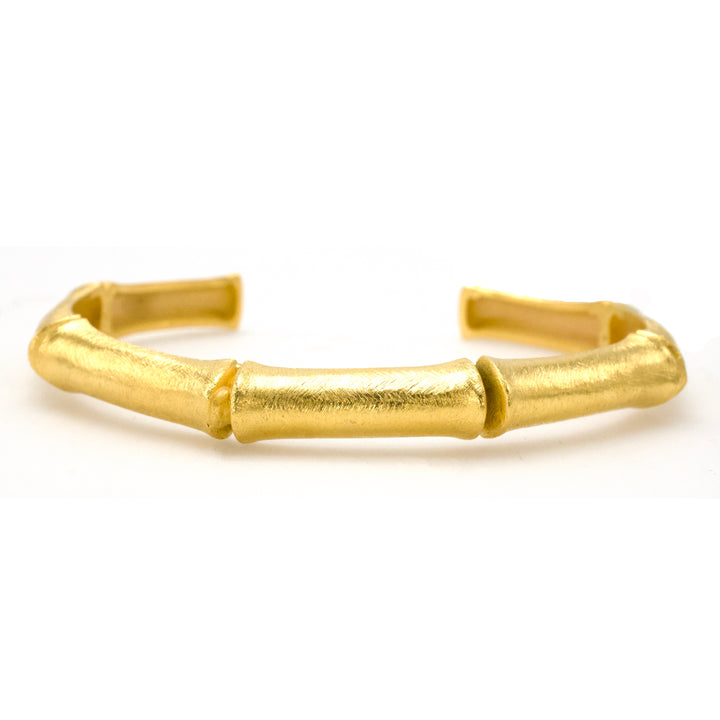 Golden Bamboo Hoop Bracelet