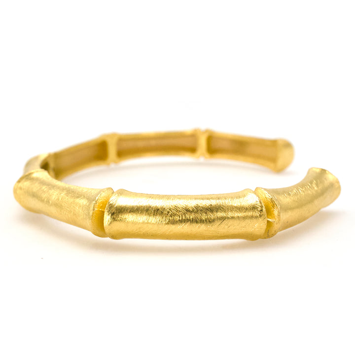 Golden Bamboo Hoop Bracelet