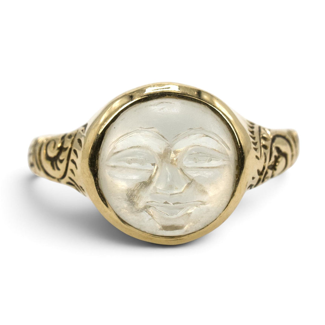 Man in the Moon Moonstone Ring