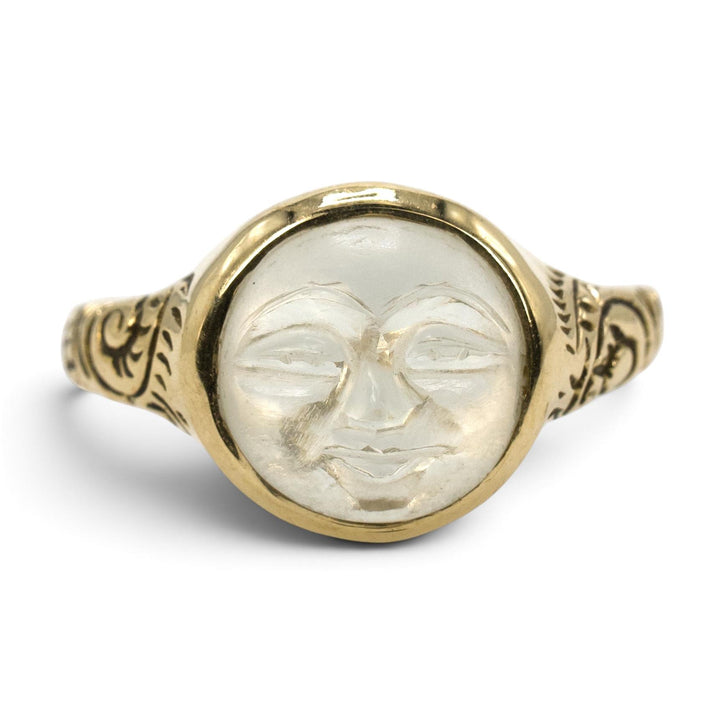 Man in the Moon Moonstone Ring