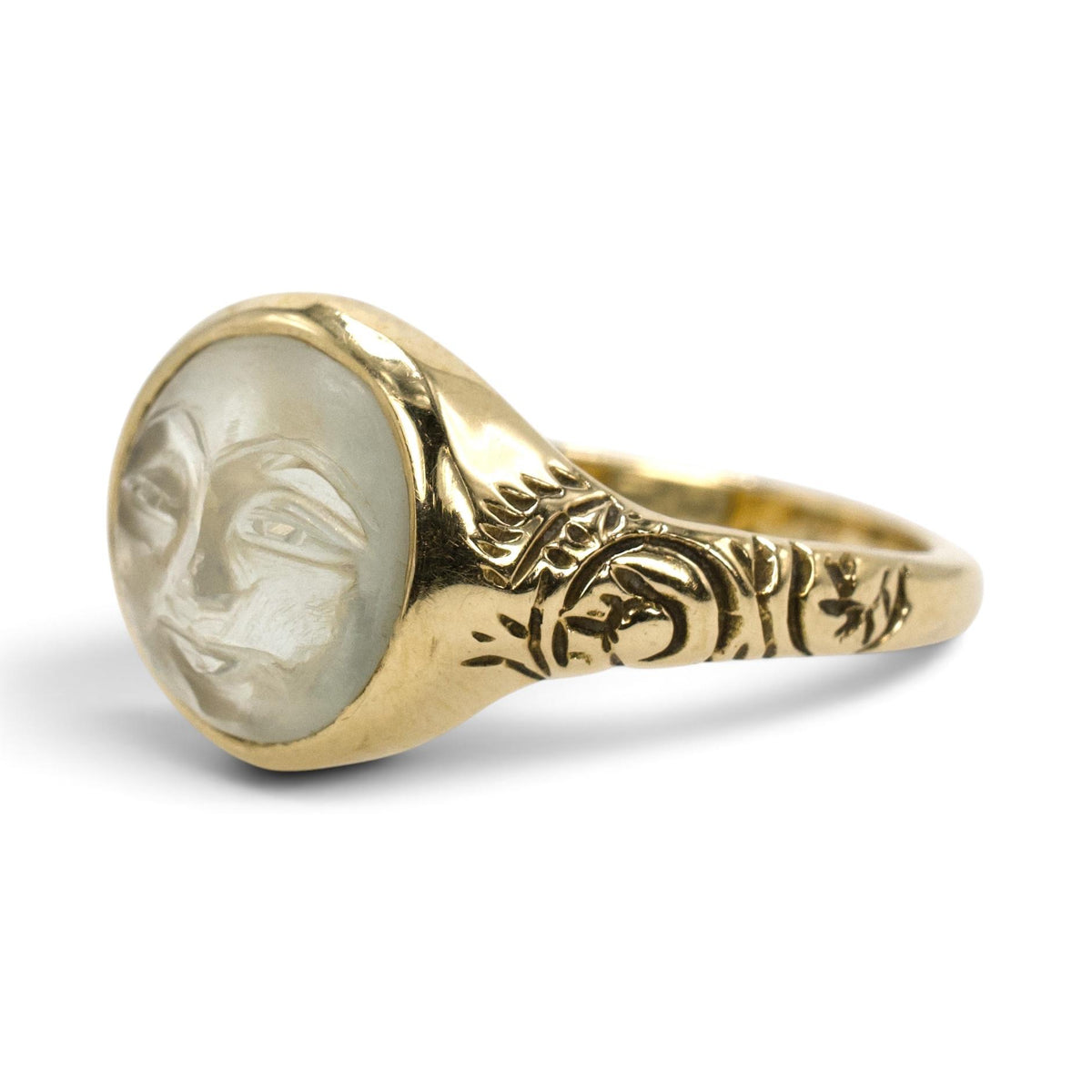Man in the Moon Moonstone Ring