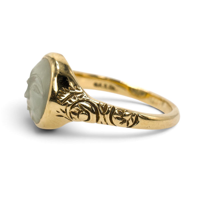 Man in the Moon Moonstone Ring