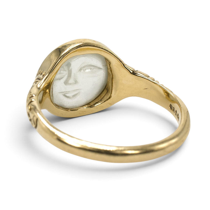 Man in the Moon Moonstone Ring