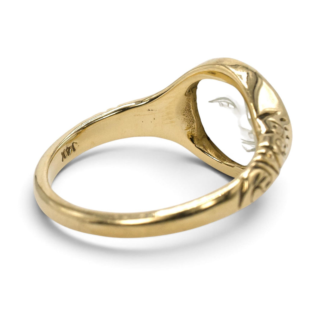 Man in the Moon Moonstone Ring