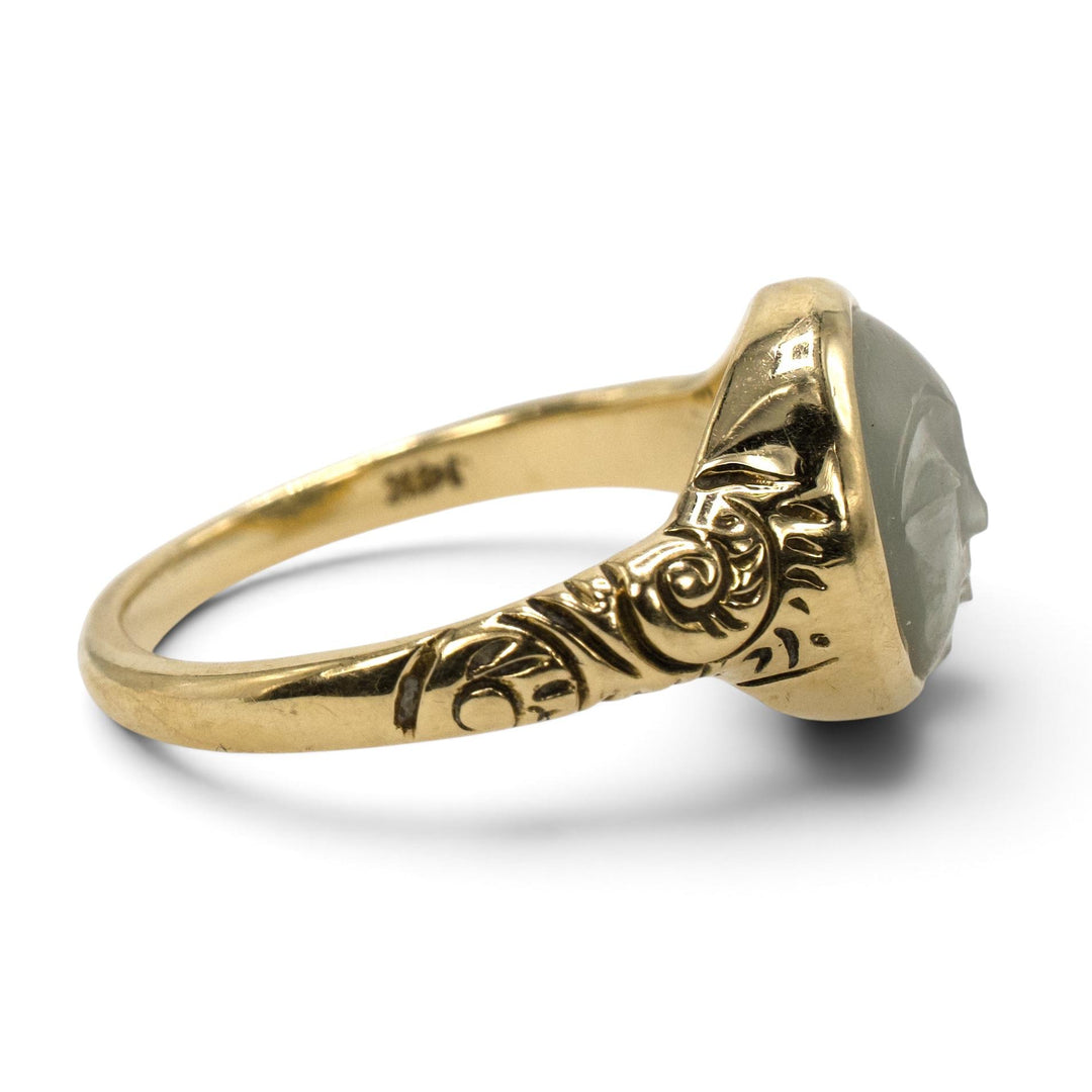 Man in the Moon Moonstone Ring