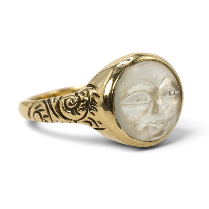Man in the Moon Moonstone Ring