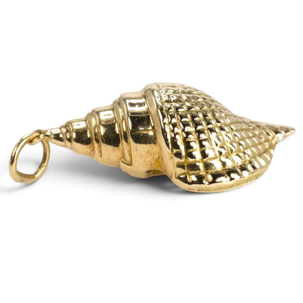14 Karat Yellow Gold Conch Shell Charm