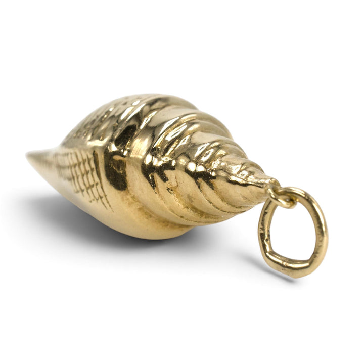 14 Karat Yellow Gold Conch Shell Charm