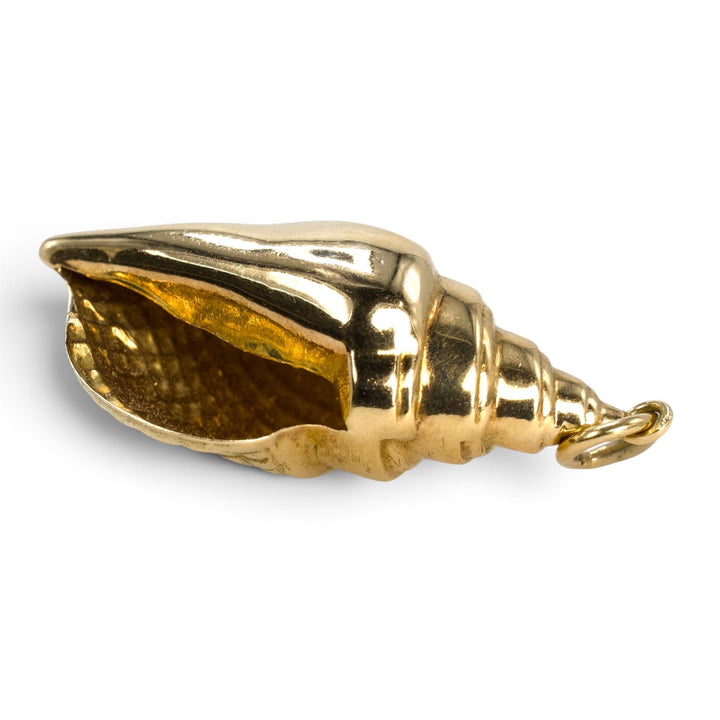 14 Karat Yellow Gold Conch Shell Charm