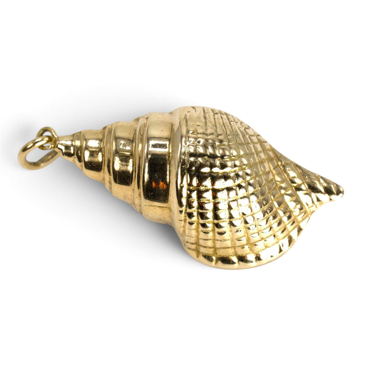 14 Karat Yellow Gold Conch Shell Charm