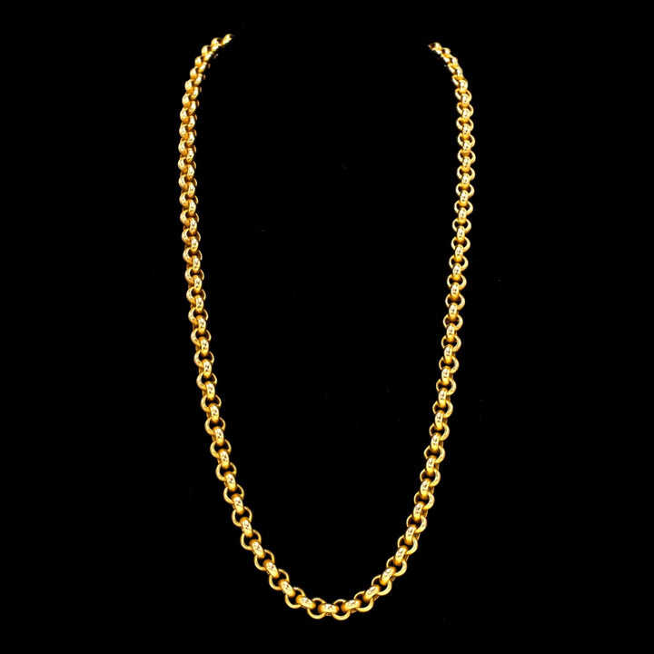 Italian 14K Yellow Gold 19" Rolo Chain Necklace