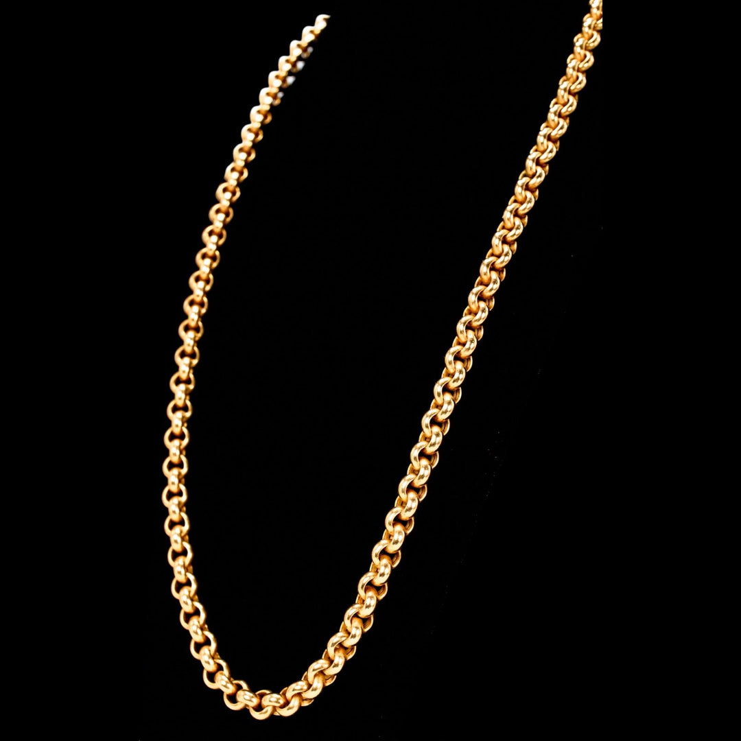 Italian 14K Yellow Gold 19" Rolo Chain Necklace