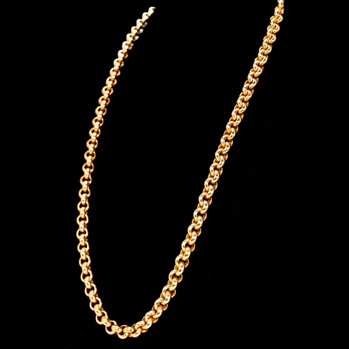Italian 14K Yellow Gold 19" Rolo Chain Necklace