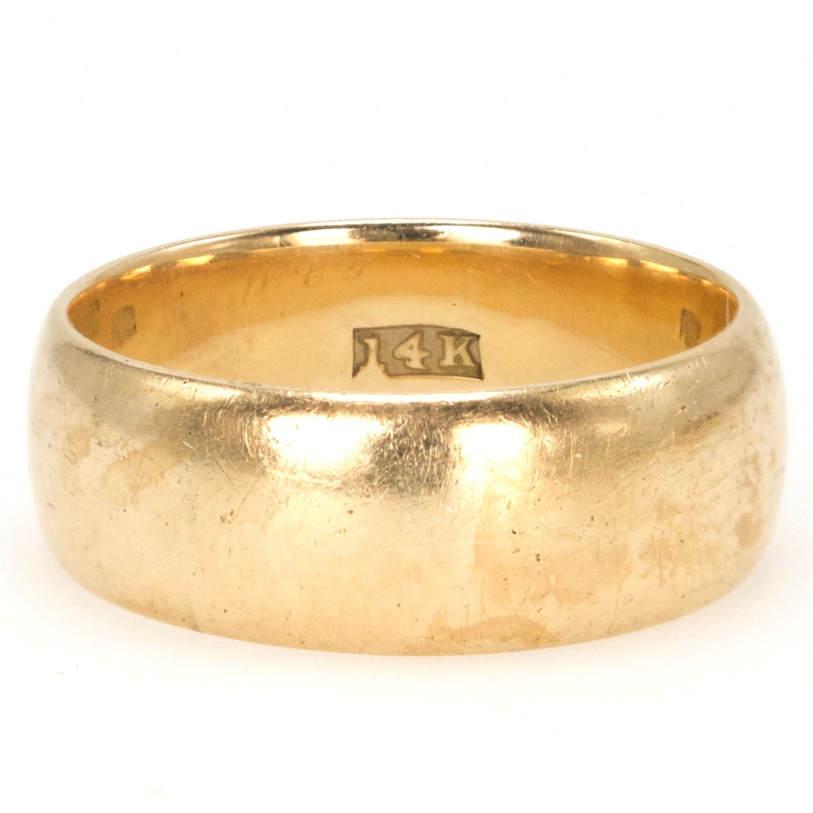 Estate 6.5 mm Half Round Yellow Gold Wedding Band