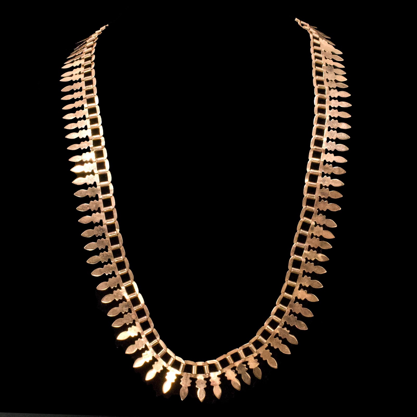 17K Rose Gold Victorian Fringe Necklace