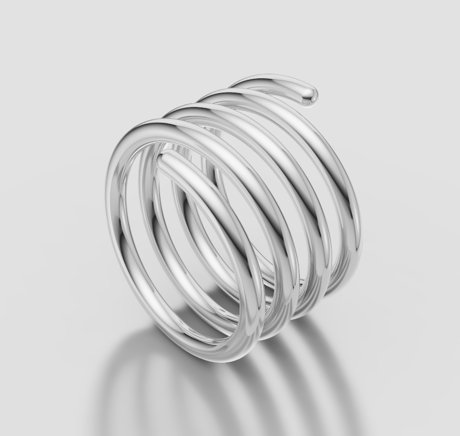 The Spring Ring in Sterling Silver