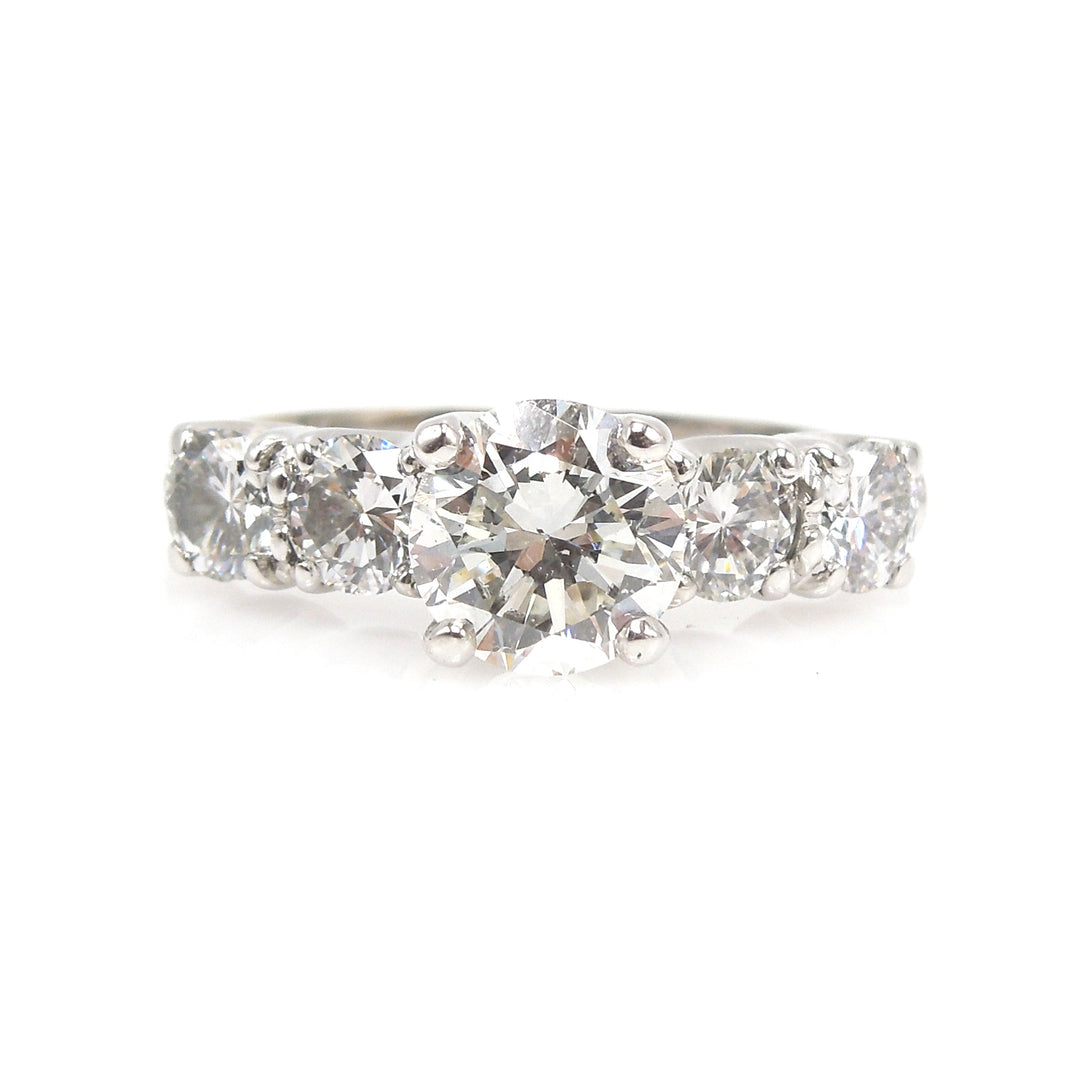 Carat and a Half+ Diamond Engagement Ring in White Gold