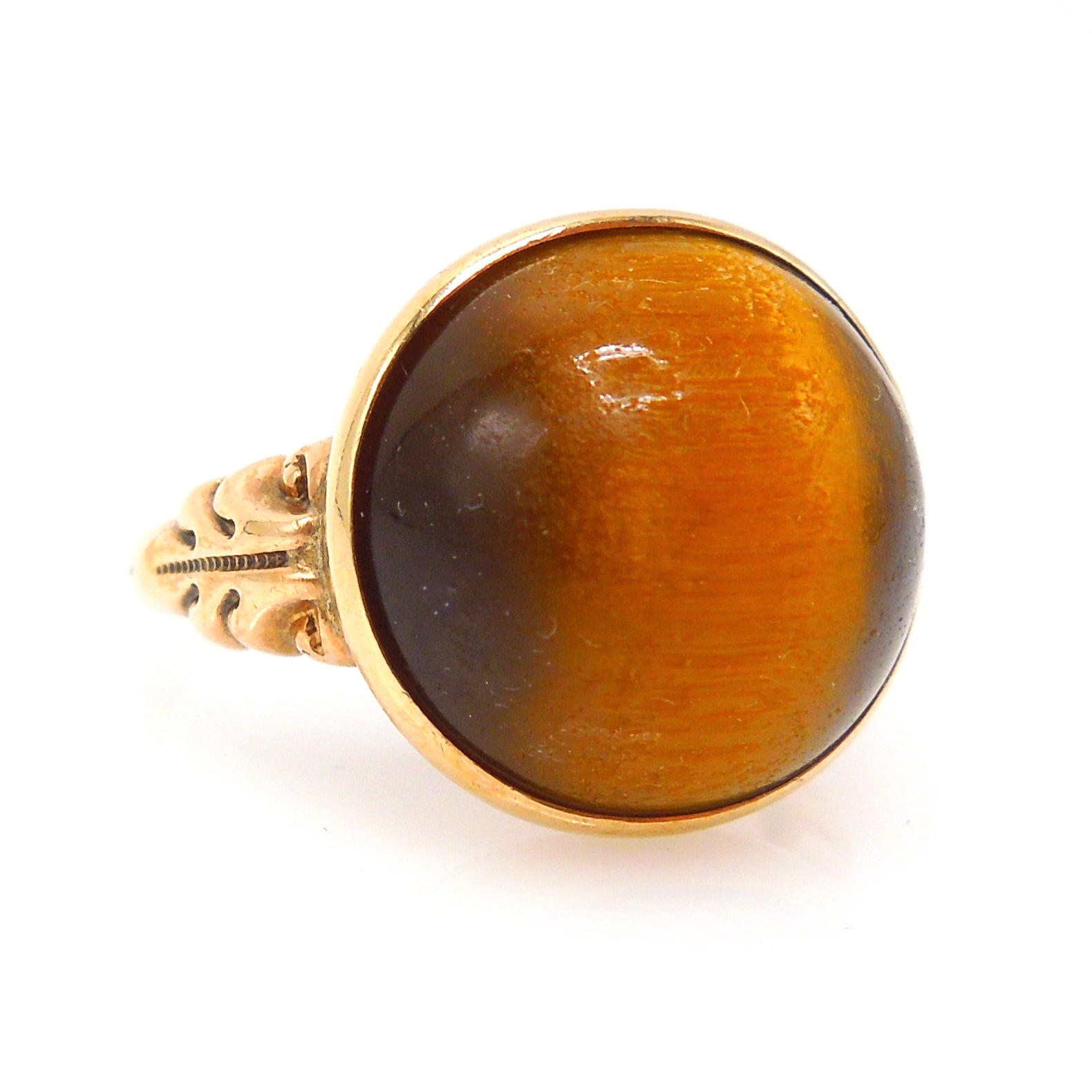 Late Victorian Tiger's Eye Gold Ring