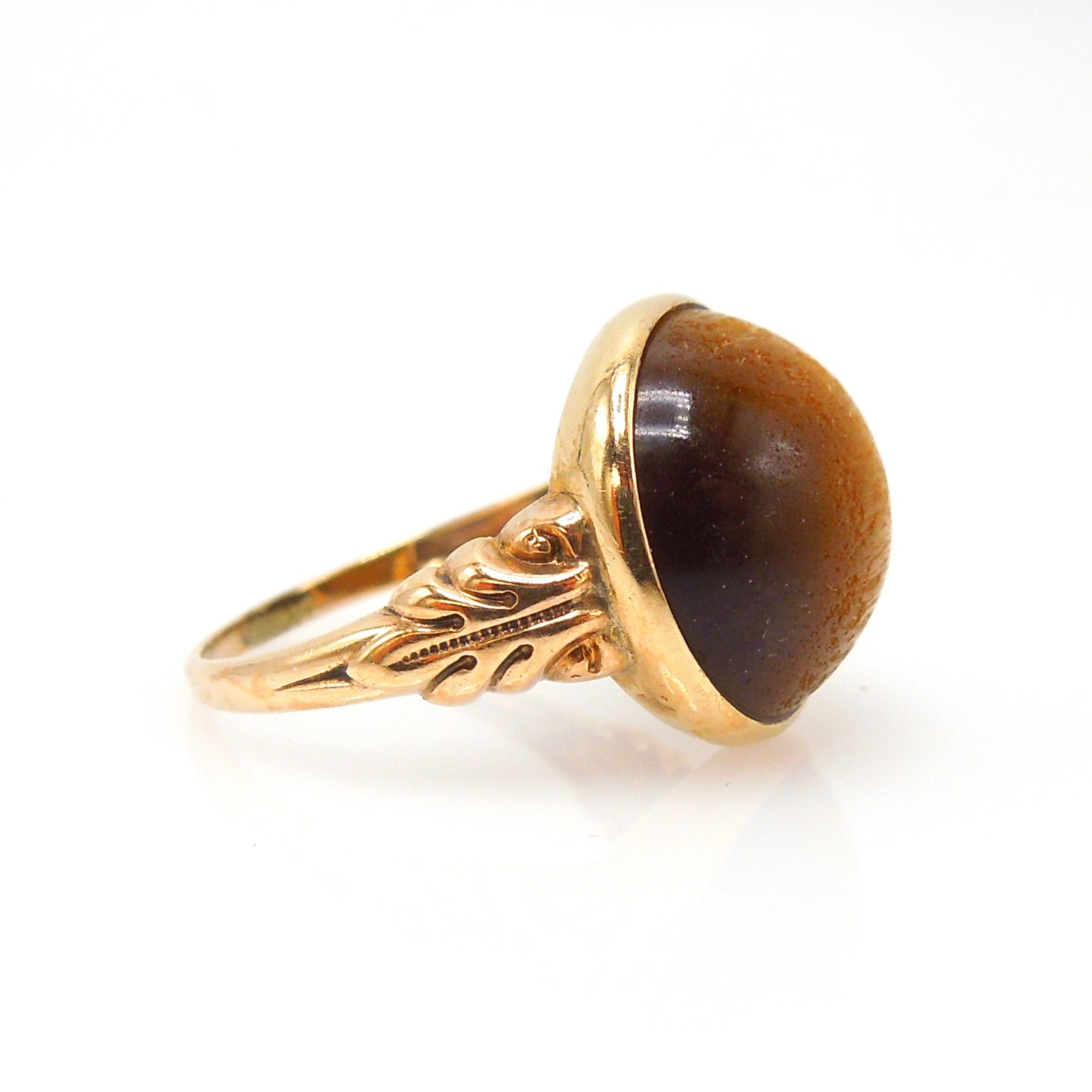 Late Victorian Tiger's Eye Gold Ring