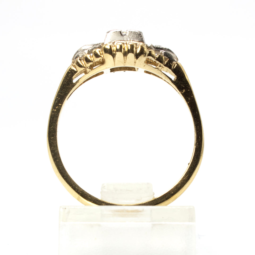 1930s Bicolor Gold and Diamond Engagement Ring
