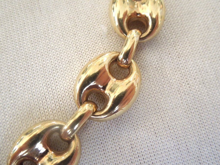 8 inch 14K Yellow Gold Link Bracelet