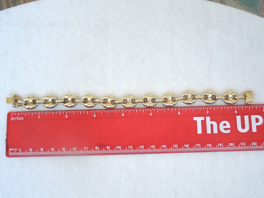 8 inch 14K Yellow Gold Link Bracelet