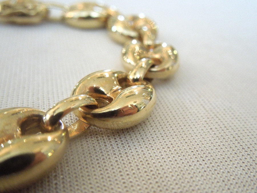 8 inch 14K Yellow Gold Link Bracelet