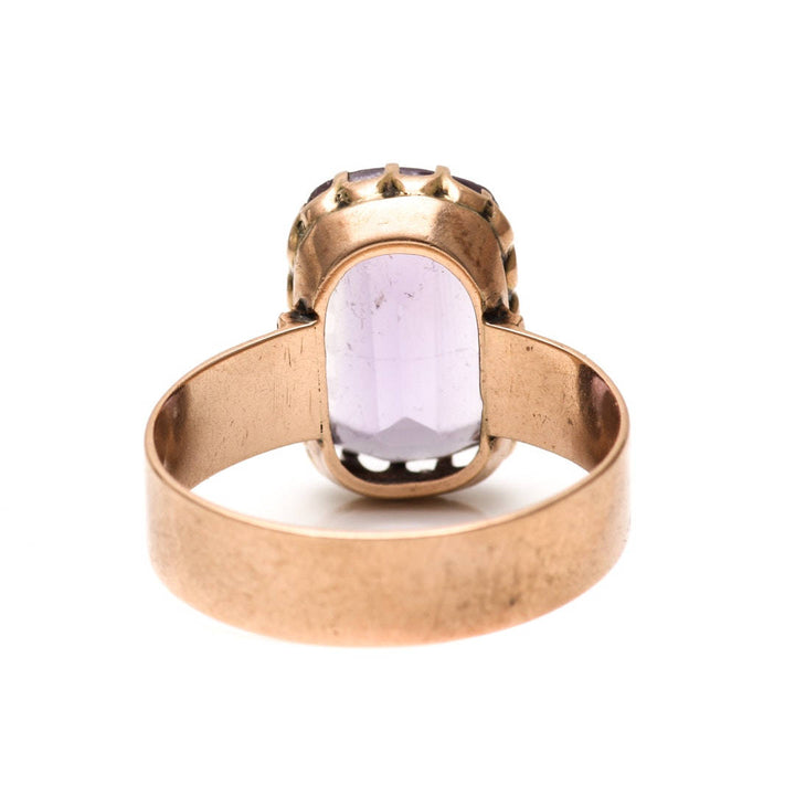 Victorian 10K Yellow Gold and Amethyst Ring