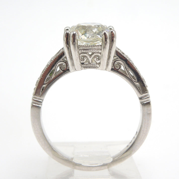 Make it Pretty Ring - 2.72 ct Old European Cut Diamond Engagement - Platinum - Engagement Ring