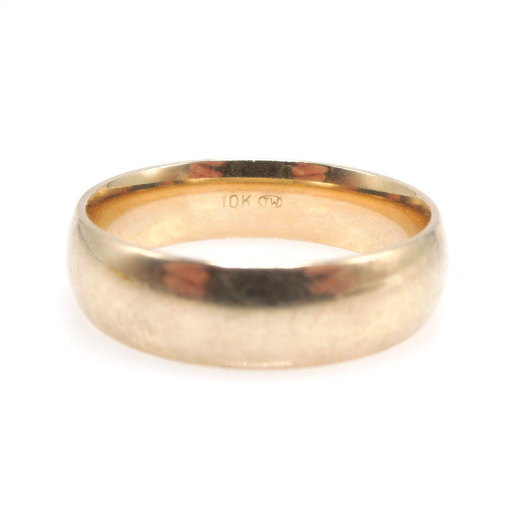 10K Yellow Gold Comfort Fit Gents Wedding Band