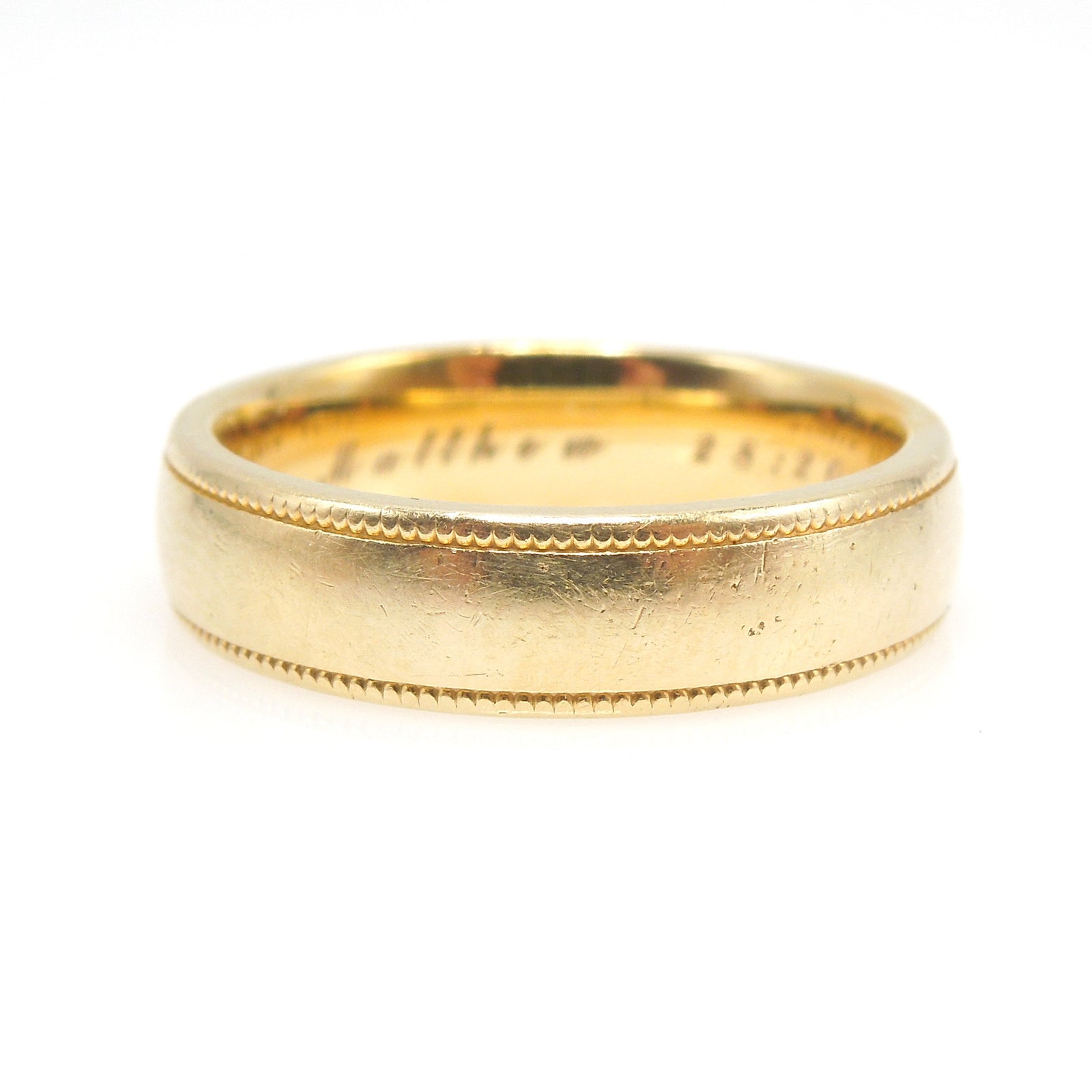 5mm Wide 18K Yellow Gold Comfort Fit Wedding Band
