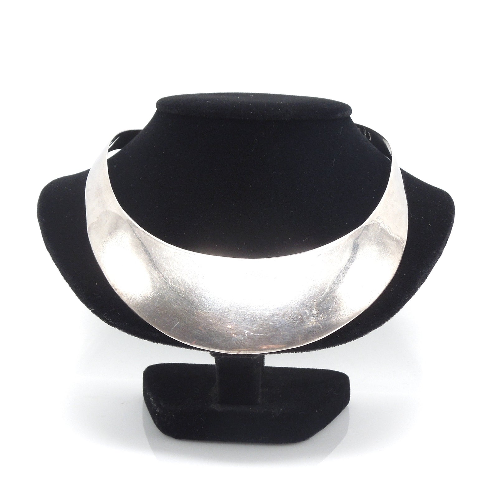 Los Ballesteros Sterling Silver Collar Necklace from Taxco, Mexico
