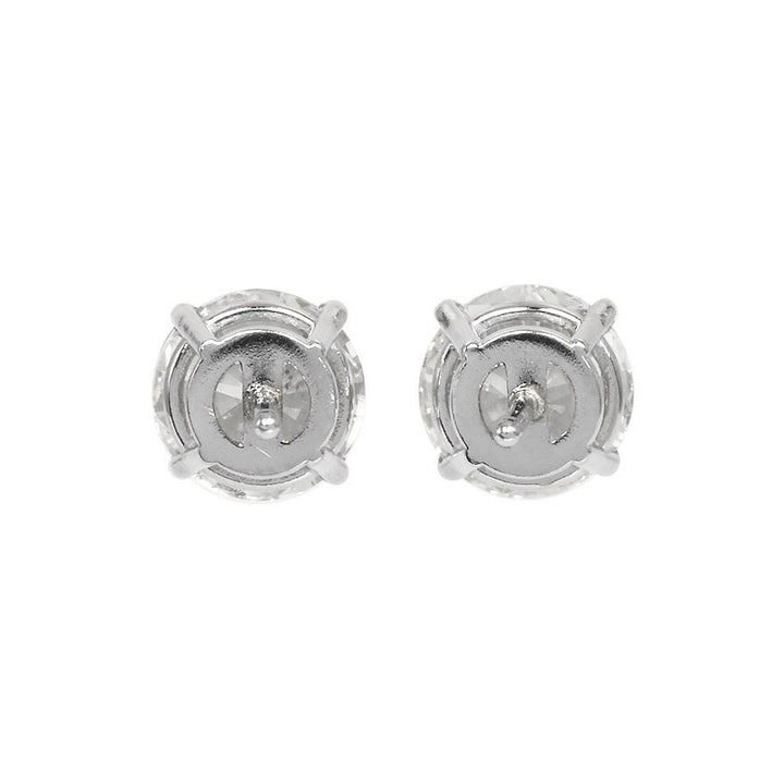 Estate 2.00ct Round Diamond Stud Earrings in White Gold