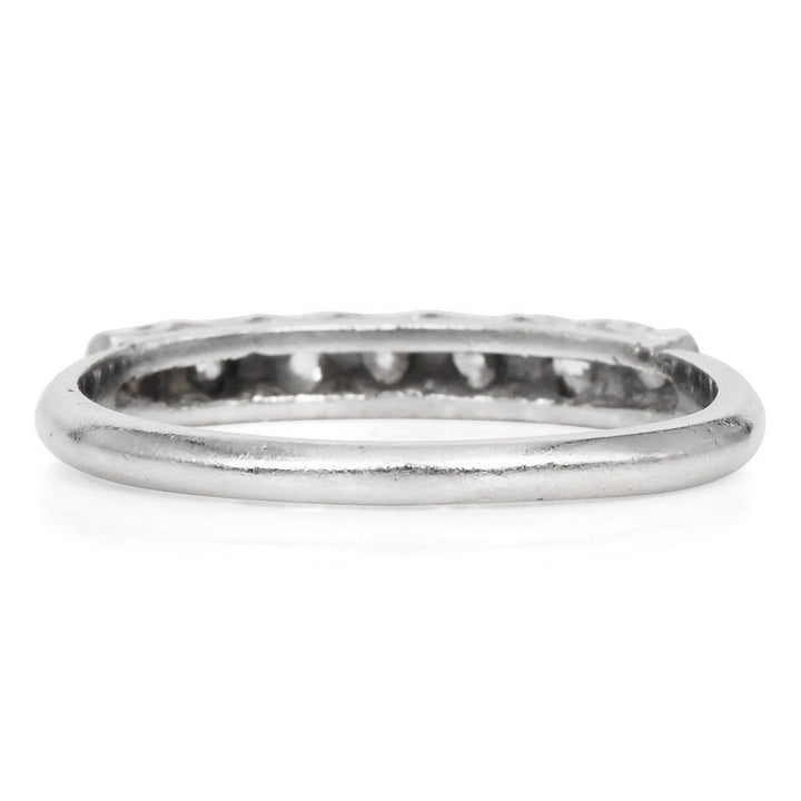 Seven Diamond Wedding Band in Platinum with 0.30ct