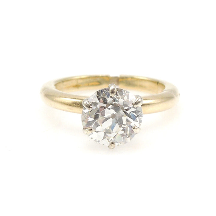1.75ct Old European Cut Diamond Solitaire in 14K Yellow Gold