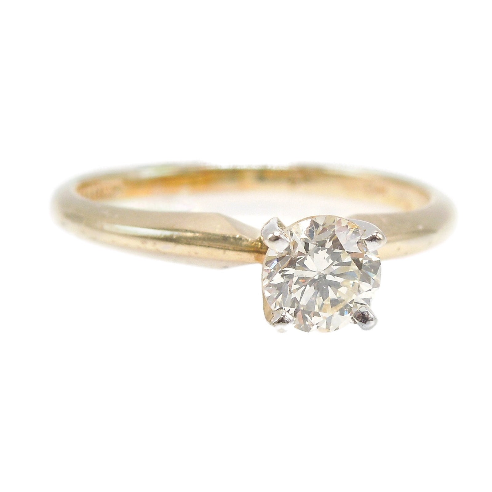 0.45ct Diamond Solitaire in 14K Yellow Gold