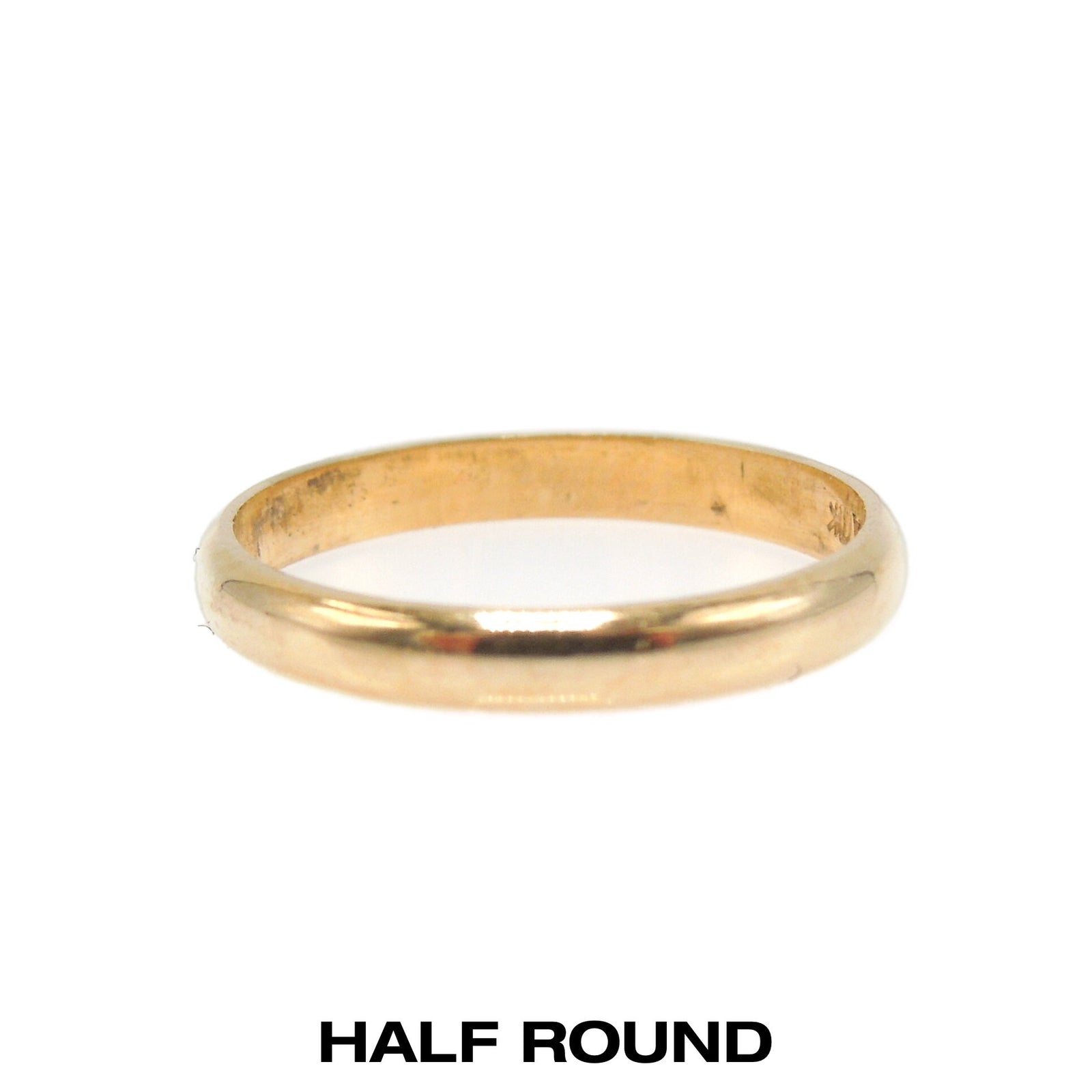Lot of 10K Yellow Gold Baby Rings - Half Round, Signet, Sapphire, Heart, Floral Motif