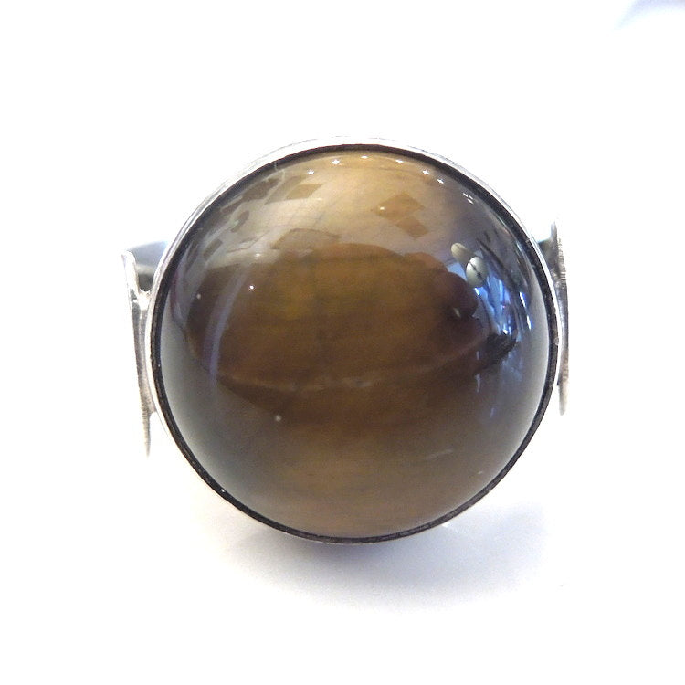 Sterling Silver and Tigers Eye Adjustable Ring